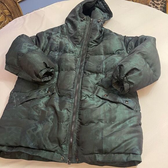 Woolrich Green Vintage Down Jacket Size Medium - Picture 1 of 8